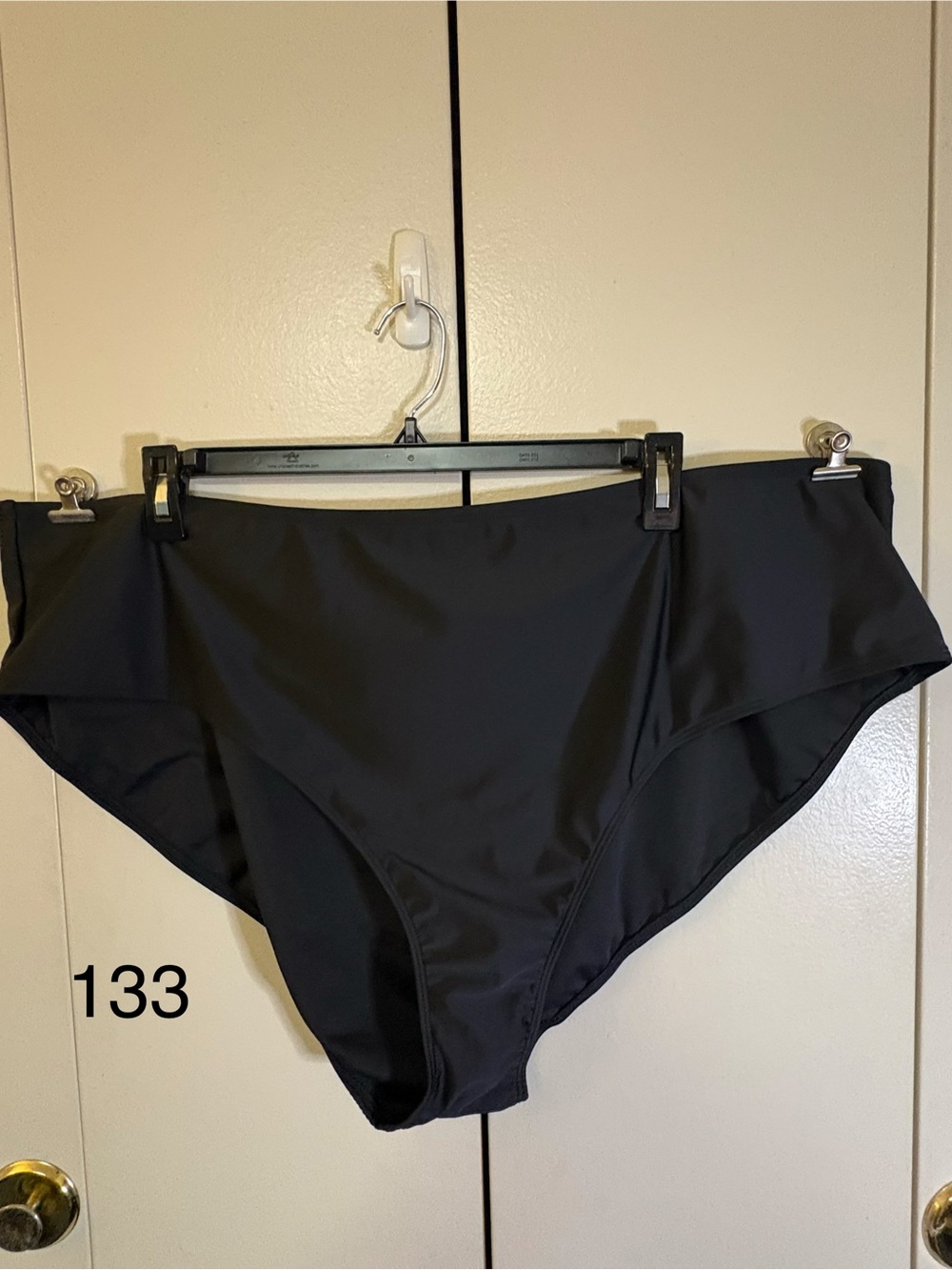 Black High-Waist Bikini Bottom